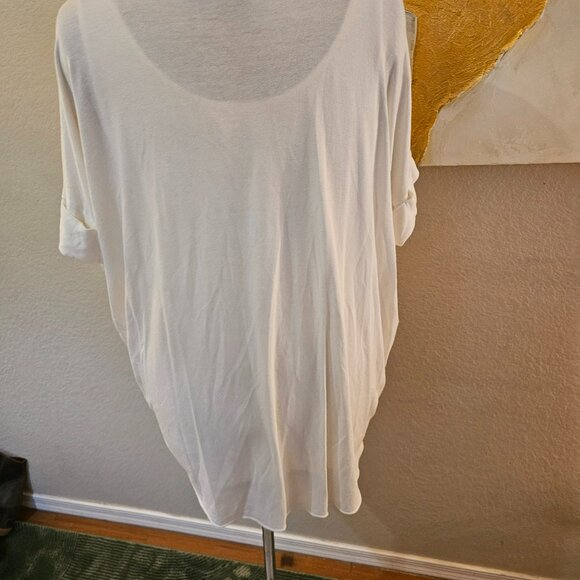 White faux wrap top - Picture 3 of 8
